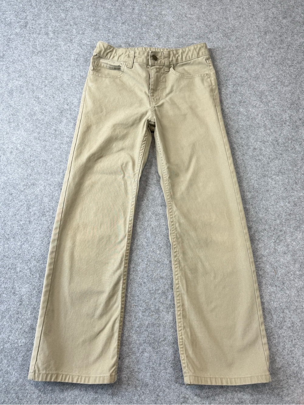 Carhartt Kids Boys Bootcut Jeans Khaki Pants Size 12 Work Outdoors Rugged